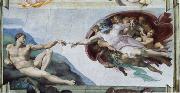 The creation of Adam CERQUOZZI, Michelangelo